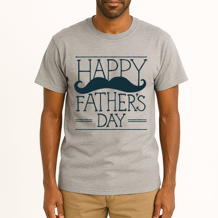 Happy Father's Day Mustache Gift Tall T-Shirt
