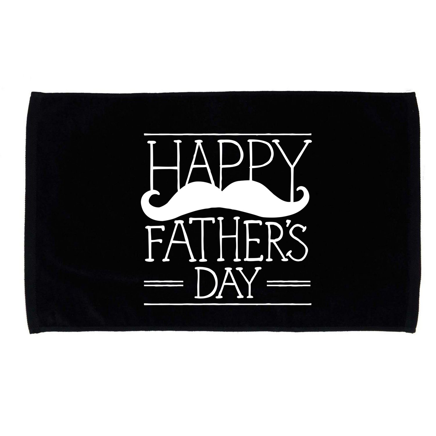 Happy Father's Day Mustache Gift Microfiber Hand Towel