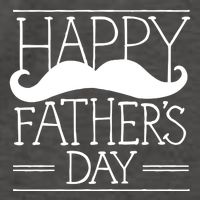 Happy Father's Day Mustache Gift Vector Backpack