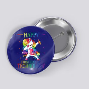 Happy First Day Of Technology Unicorn Gift Button