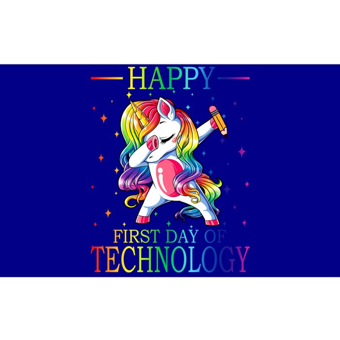 Happy First Day Of Technology Unicorn Gift Bumper Sticker