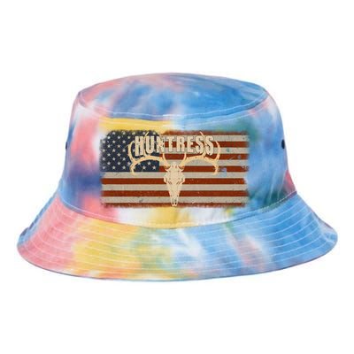 Huntress Funny Deer Hunting Moose Elk Outdoor Mom Wife Gift Tie Dye Newport Bucket Hat