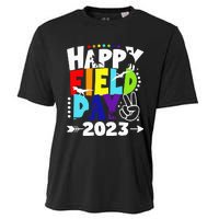 Happy Field Days School Trips Just Here for Dinosaur Student Cooling Performance Crew T-Shirt