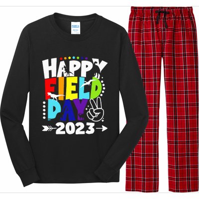 Happy Field Days School Trips Just Here for Dinosaur Student Long Sleeve Pajama Set