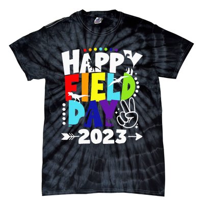 Happy Field Days School Trips Just Here for Dinosaur Student Tie-Dye T-Shirt