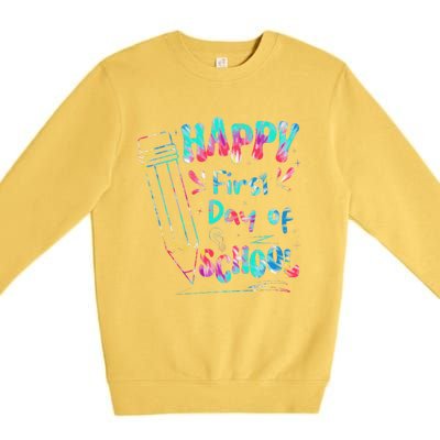 Happy First Day Of School Summers Out For School Premium Crewneck Sweatshirt