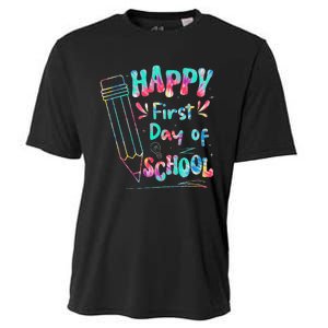 Happy First Day Of School Summers Out For School Cooling Performance Crew T-Shirt