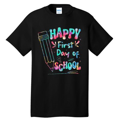 Happy First Day Of School Summers Out For School Tall T-Shirt