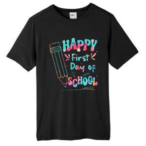 Happy First Day Of School Summers Out For School Tall Fusion ChromaSoft Performance T-Shirt