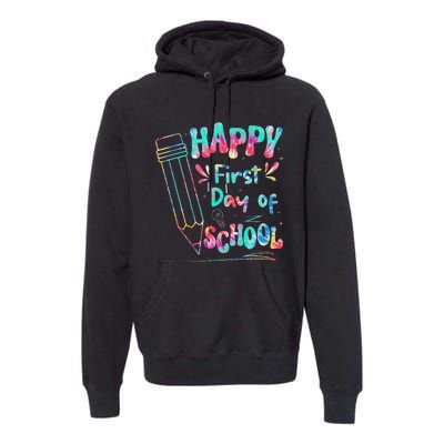 Happy First Day Of School Summers Out For School Premium Hoodie