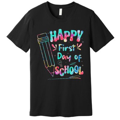 Happy First Day Of School Summers Out For School Premium T-Shirt