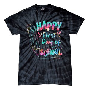 Happy First Day Of School Summers Out For School Tie-Dye T-Shirt