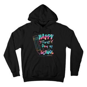 Happy First Day Of School Summers Out For School Tall Hoodie