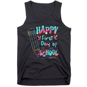 Happy First Day Of School Summers Out For School Tank Top