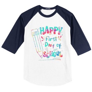 Happy First Day Of School Summers Out For School Baseball Sleeve Shirt