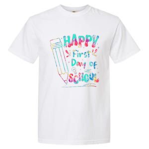 Happy First Day Of School Summers Out For School Garment-Dyed Heavyweight T-Shirt