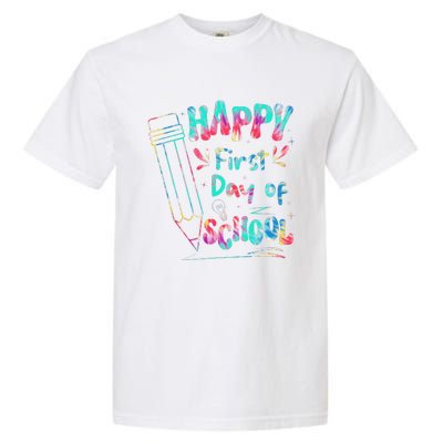 Happy First Day Of School Summers Out For School Garment-Dyed Heavyweight T-Shirt