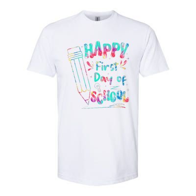 Happy First Day Of School Summers Out For School Softstyle CVC T-Shirt