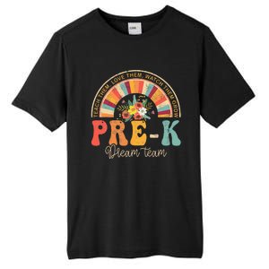 Happy First Day Pre K Team Teacher Kids 60s 70s Hippie Retro Tall Fusion ChromaSoft Performance T-Shirt