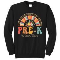 Happy First Day Pre K Team Teacher Kids 60s 70s Hippie Retro Tall Sweatshirt