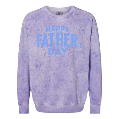 Happy Father's Day Gift For Dad Colorblast Crewneck Sweatshirt