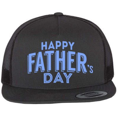 Happy Father's Day Gift For Dad Flat Bill Trucker Hat