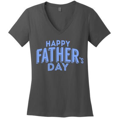 Happy Father's Day Gift For Dad Women's V-Neck T-Shirt