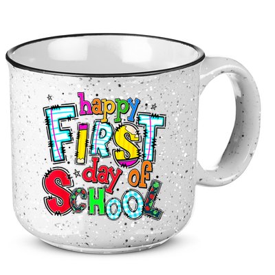 Happy First Day Of School Gifts Students Teachers 15oz Campfire Ceramic Mug