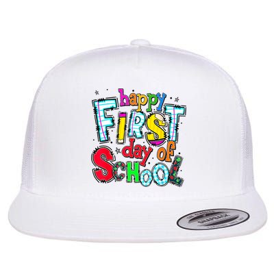 Happy First Day Of School Gifts Students Teachers Flatbill Hat
