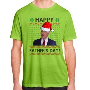 Happy Father's Day Funny Joe Biden Christmas Joke Adult ChromaSoft Performance T-Shirt