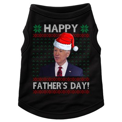 Happy Father's Day Funny Joe Biden Christmas Joke Doggie Tank