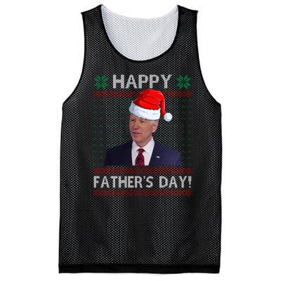 Happy Father's Day Funny Joe Biden Christmas Joke Mesh Reversible Basketball Jersey Tank