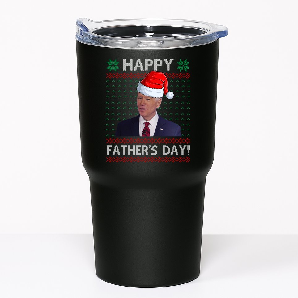 Happy Father's Day Funny Joe Biden Christmas Joke Tumbler