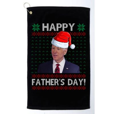 Happy Father's Day Funny Joe Biden Christmas Joke Golf Towel