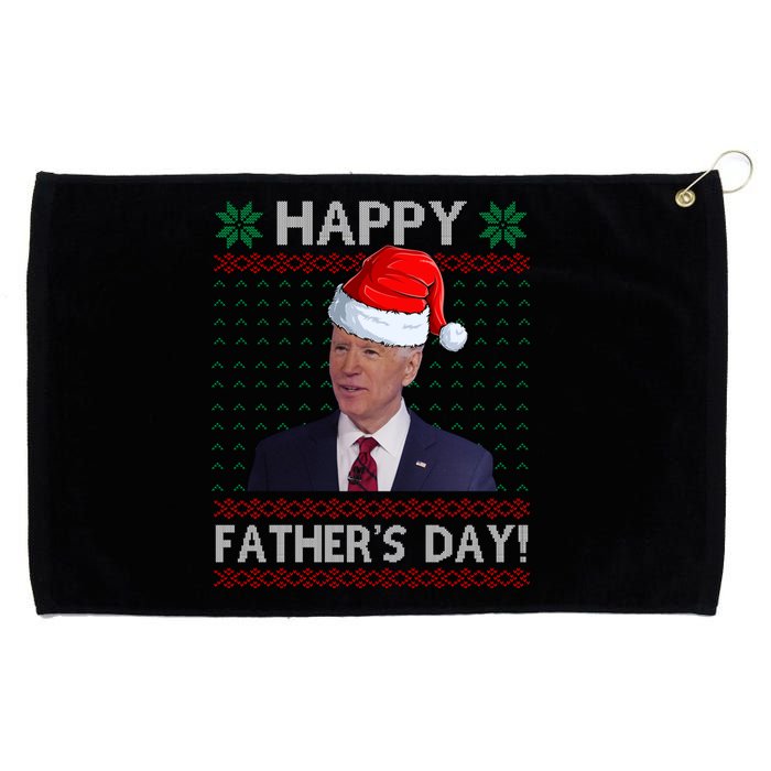 Happy Father's Day Funny Joe Biden Christmas Joke Grommeted Golf Towel