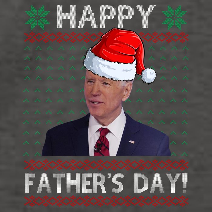Happy Father's Day Funny Joe Biden Christmas Joke Vector Backpack