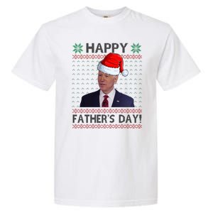 Happy Father's Day Funny Joe Biden Christmas Joke Garment-Dyed Heavyweight T-Shirt