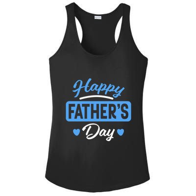 Happy Father's Day Gift Ladies PosiCharge Competitor Racerback Tank