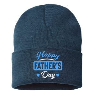 Happy Father's Day Gift Sustainable Knit Beanie