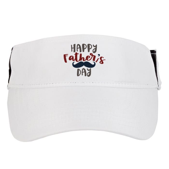 Happy Father's Day Mustache Adult Drive Performance Visor