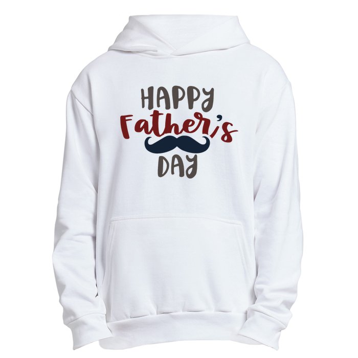 Happy Father's Day Mustache Urban Pullover Hoodie