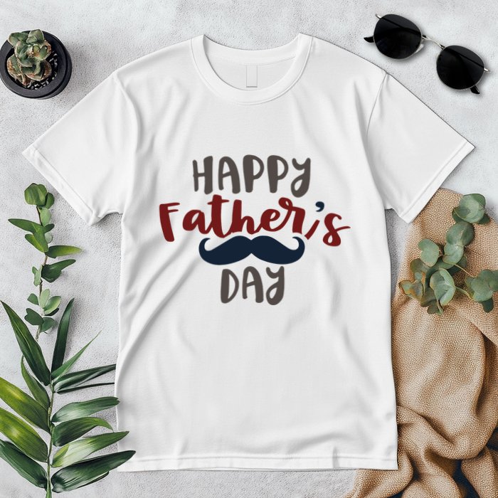 Happy Father's Day Mustache Premium T-Shirt