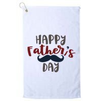 Happy Father's Day Mustache Golf Towel