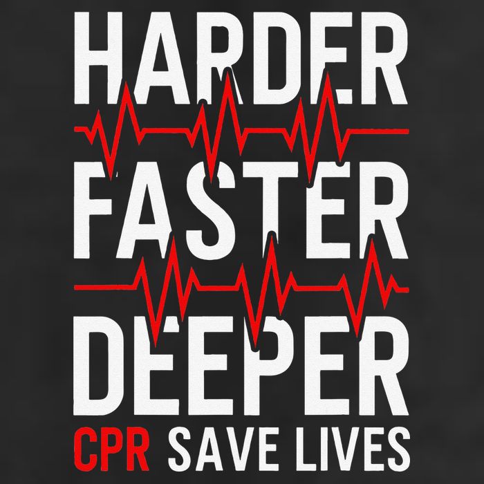 Harder Faster Deeper CPR Funny EMT EMS Paramedic Knit Cap Winter Beanie