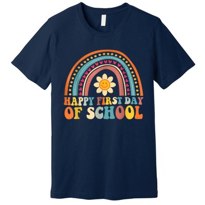 Happy First Day Of School For Teachers Kids Back To School Premium T-Shirt