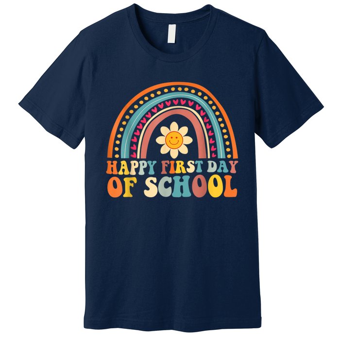 Happy First Day Of School For Teachers Kids Back To School Premium T-Shirt