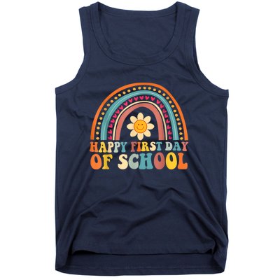 Happy First Day Of School For Teachers Kids Back To School Tank Top