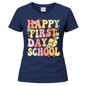 Happy First Day Of School Teachers Back To School Love Women's T-Shirt