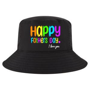 Happy Fathers Day I Love You Dad Heart Daddy Cool Comfort Performance Bucket Hat