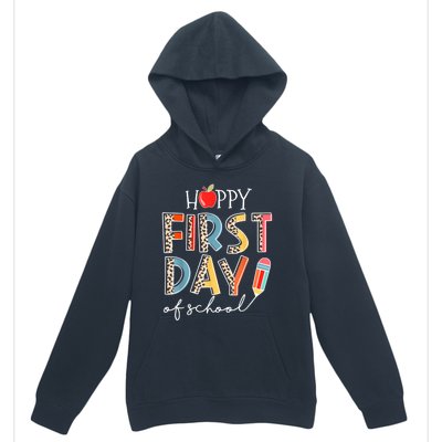 Happy First Day Of School Leopard Back To School Teacher Urban Pullover Hoodie